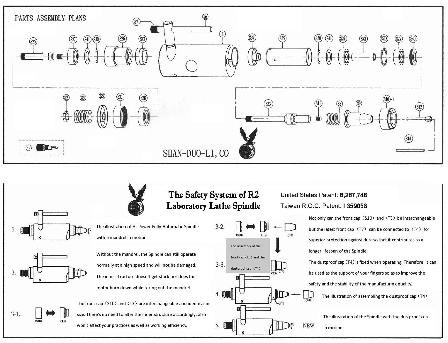 EAGLE Laboratory Lathe Spindle_Hex Nut